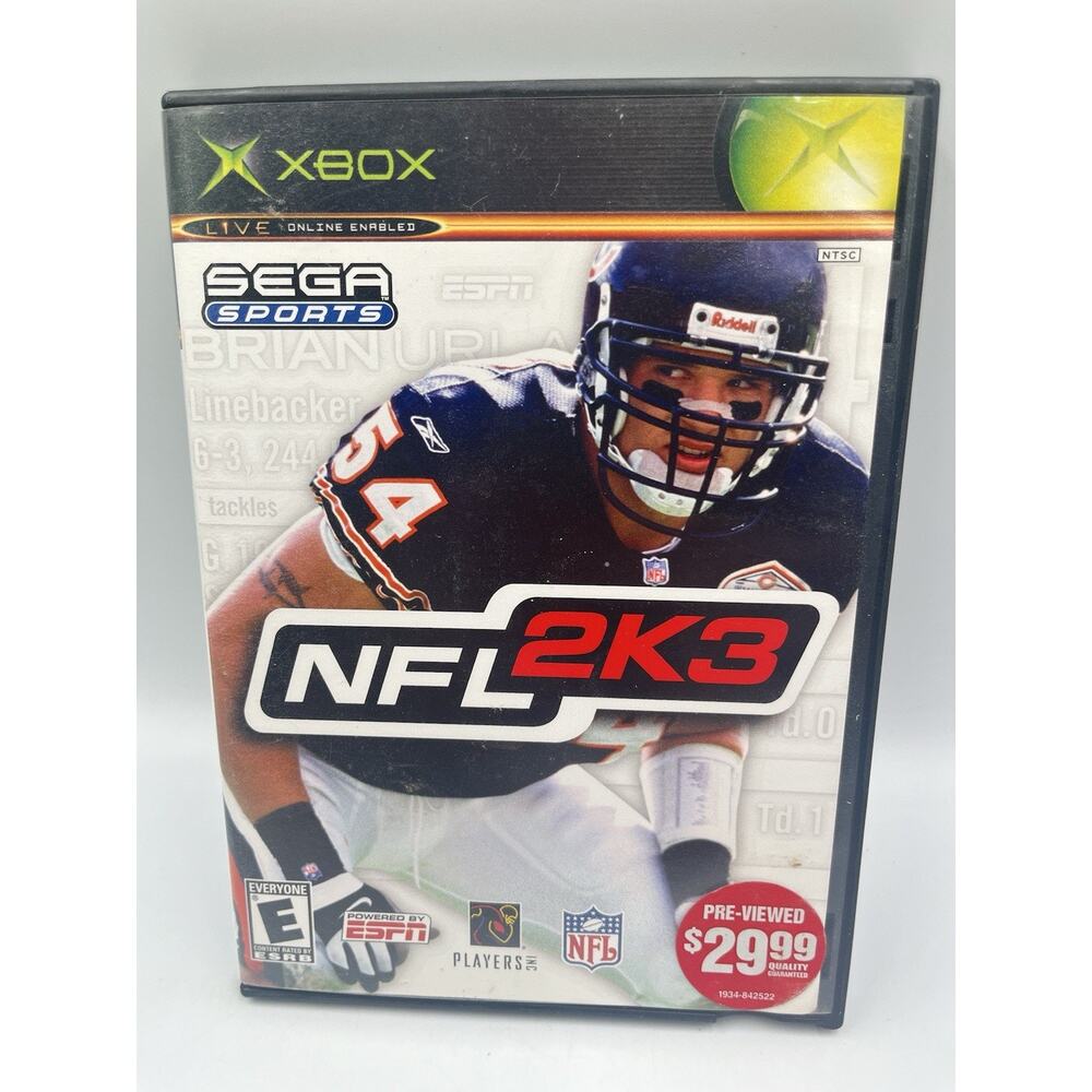 NFL 2K3 (Microsoft Xbox, 2002) TESTED